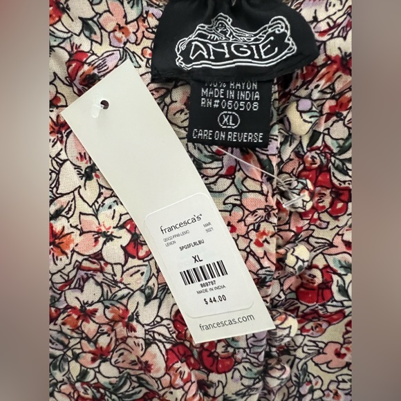 ANGIE Amelle Floral Button Romper Sz XL - Picture 7 of 10